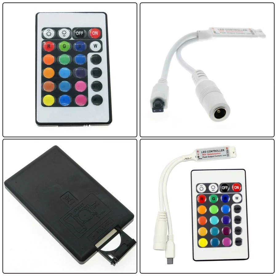 Rgb светодиодный контроллер DC12V мини 24key ИК пульт дистанционного управления для 3528