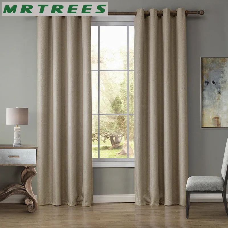 Современные Плотные Шторы для спальни solid linen плотные шторы гостиной Готовые