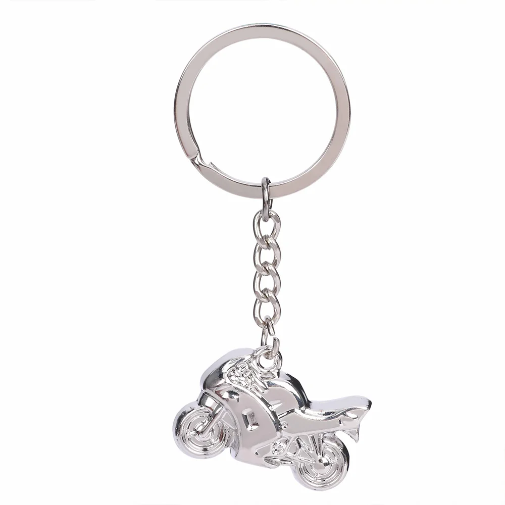 Модный мужской крутой 3D мини мотоцикл кулон сплав брелок уточнение автомобильный ключ для двигателя лучшая