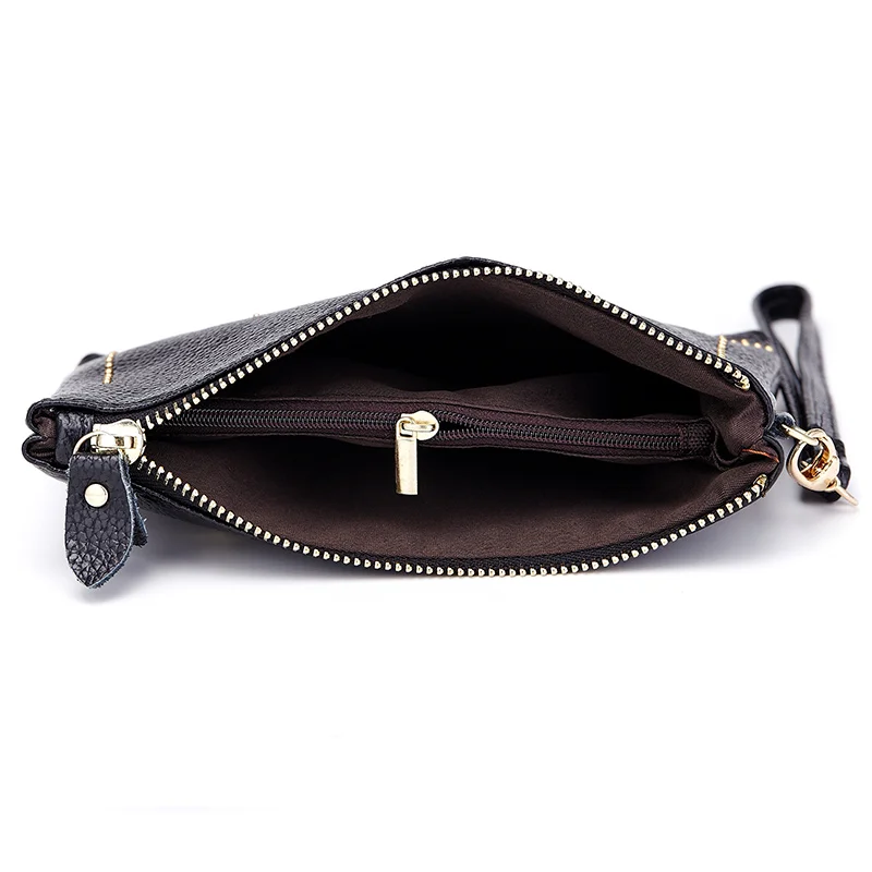 Женский кошелек клатч из натуральной кожи с ремешком на руку|clutch bag|designer clutch bagsbag
