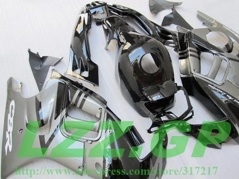 

For HONDA 95-96 CBR600F3 Silver Black CBR 600F3 95 96 CBR600 F3 A3255F CBR 600 F3 1995 1996 Fairings LZZ.GP