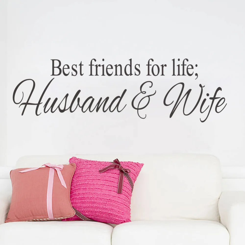 Наклейки на стены с надписью best friends for life для мужчин и жены домашний декор