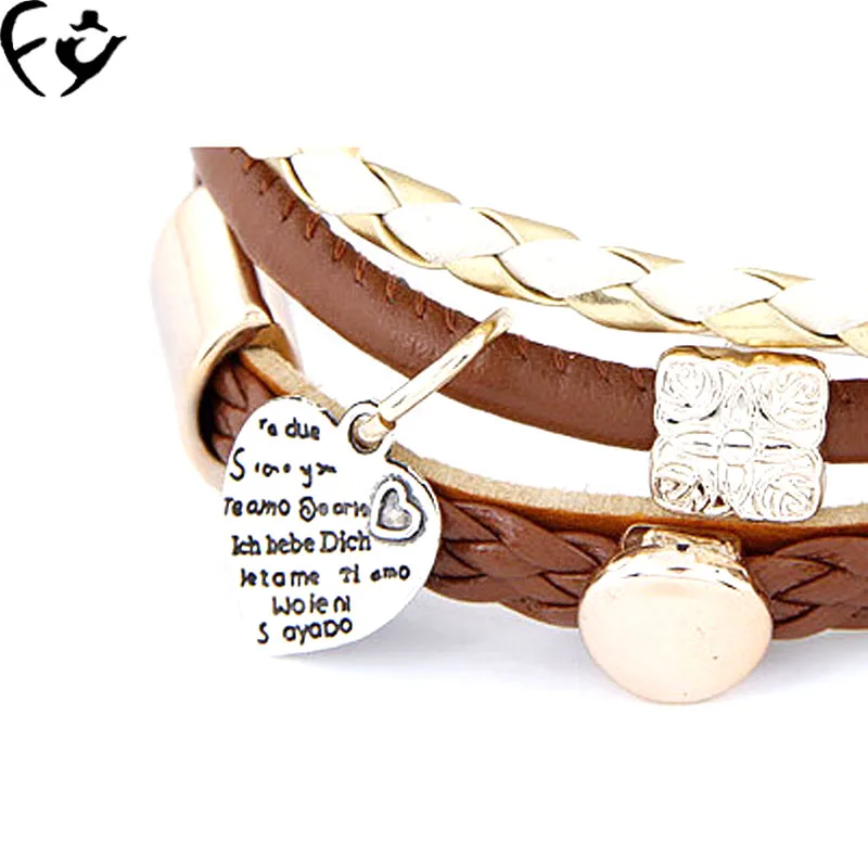 Браслет из искусственной кожи в европейском и американском стиле | Украшения