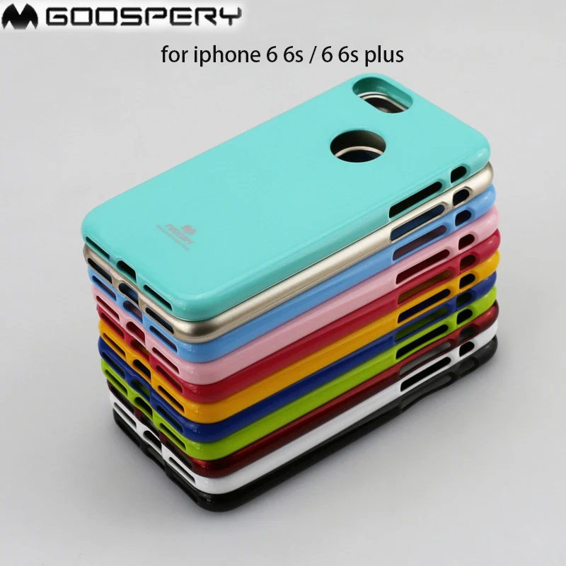 Оригинальный чехол-бампер Mercury GOOSPERY Pearl Jelly тонкий мягкий чехол из ТПУ для iPhone 6 6s