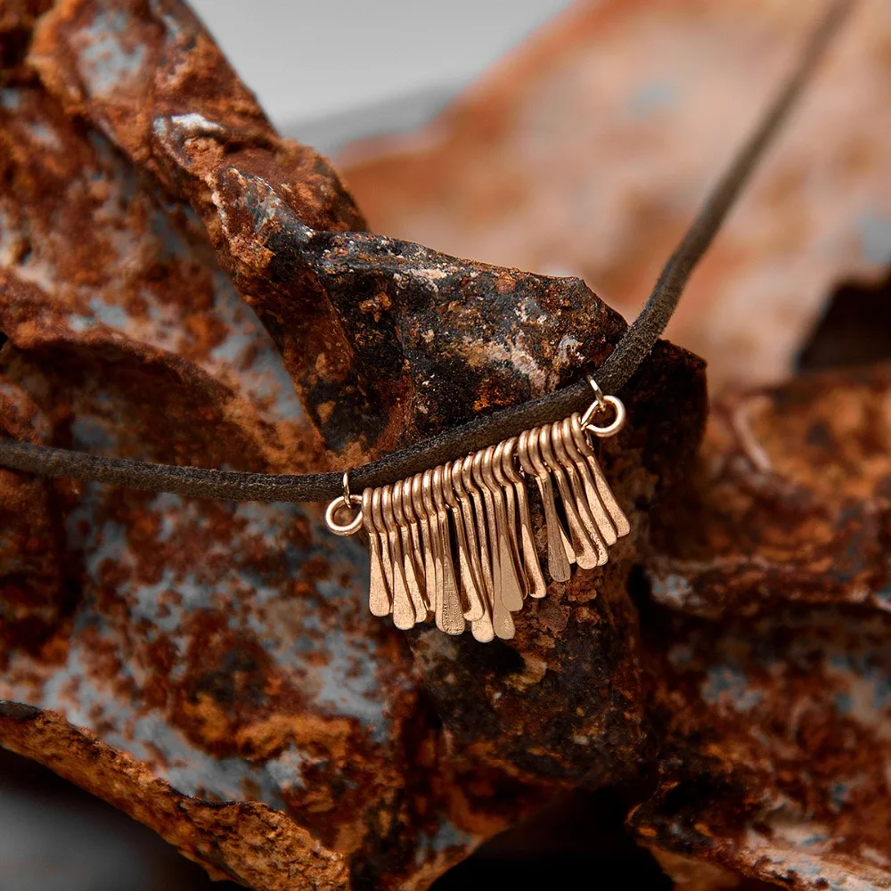 

2017 Black Suede Choker Double Layer Rope Chain Metal Geometric Pendant Leather Clavicle Punk Choker Collar Necklace MYC05005