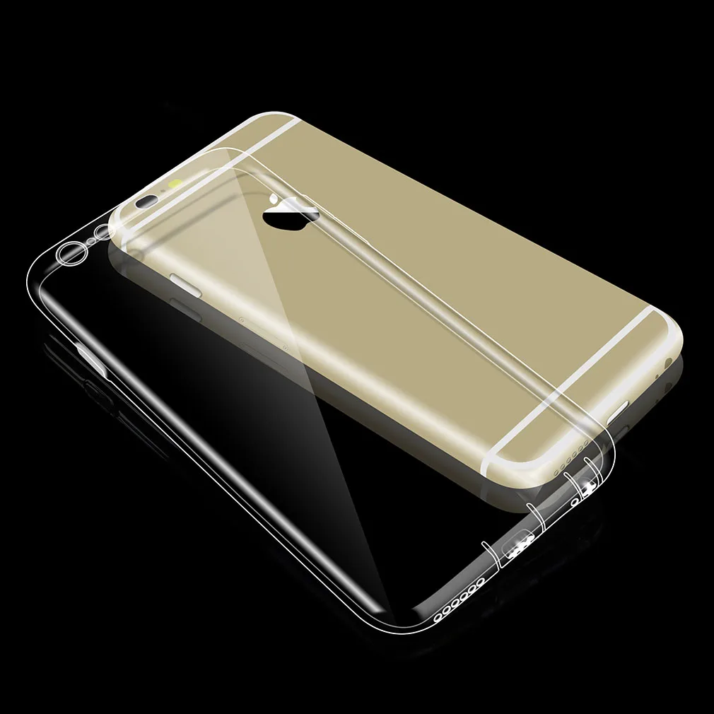 Silicone Case For Iphone 6 6S S 4.7 5S 7 8 5 Ultra Thin Dustproof Clear Phone Bag Luxury Cover Soft TPU Coque |