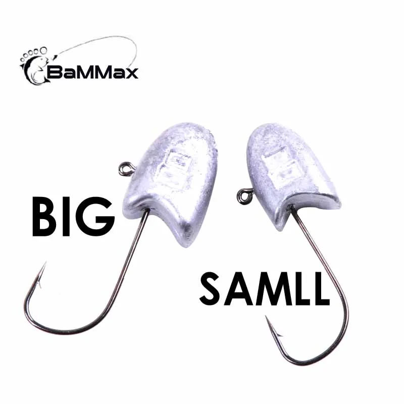 Фото Рыболовный крючок Bammax, 5 шт., 2,6 г, 2,5 см, 4,5 г, 2,6 см, джиг-головка, свинцовый крючок для ловли карпа, фотоэлемент для джиггинга №2