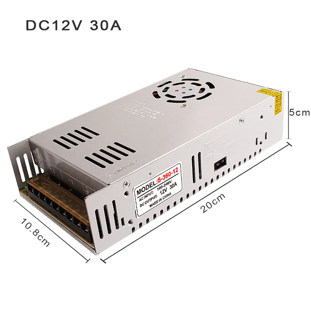 12 В источник питания DC12v 2A 3A 10A 12.5A 15A 20A 25A 30A трансформатор освещения 220 в 12 В светодиодный драйвер переключатель Адаптер для полосы света