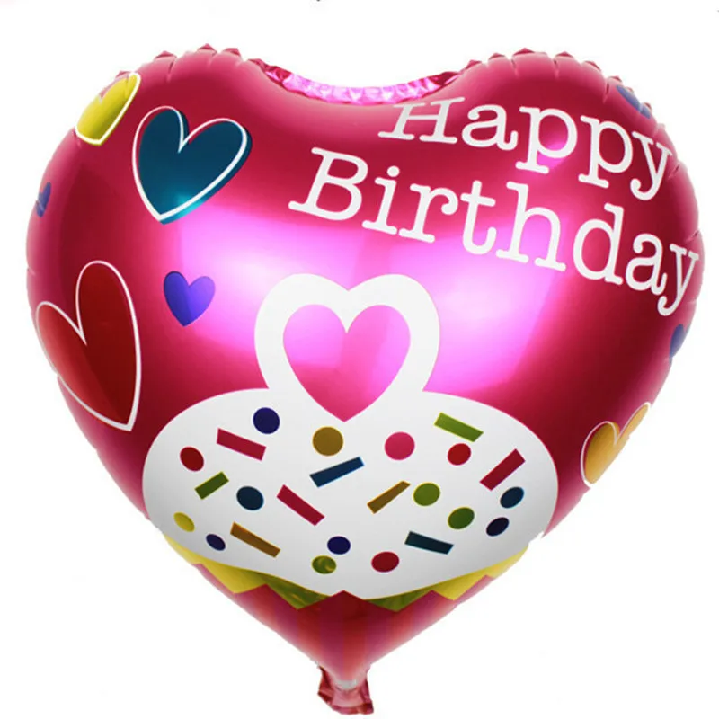 GOGO PAITY Shipping New Heart-shaped birthday party decoration film balloon balloons wholesale children's toys | Дом и сад