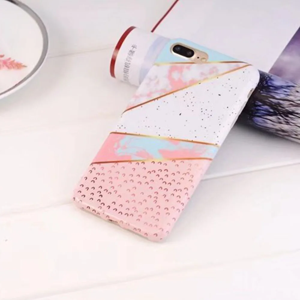 Новый IMD задний Чехол под мрамор для iphone X 6 6s Plus чехол TPU карамельный камень 7 8 plus
