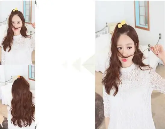 f 117 Korean version of the new cute fluorescent color hit hair rope Chiffon soft rabbit ears bow ring factory direct | Украшения и