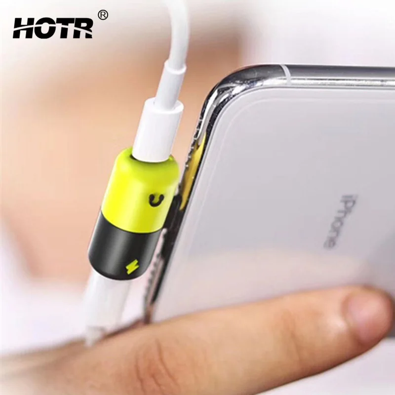 10 шт. мини Силиконовый адаптер для таблеток Iphone 7/7 plus/8/8 plus/X зарядка прослушивания