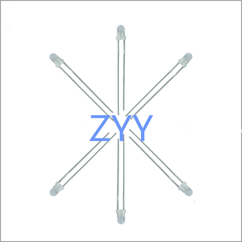 

1000 PCS/Lot 3MM white LED Diode Round Diffused White Color Light Lamp F3 DIP Highlight New Wholesale Electronic