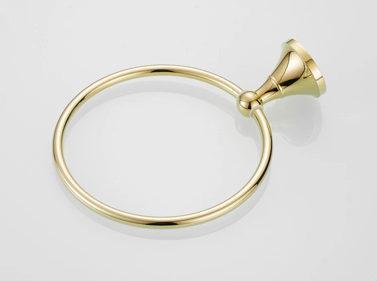 Бесплатная доставка Золотое кольцо для полотенец в классическом стиле гостиницы