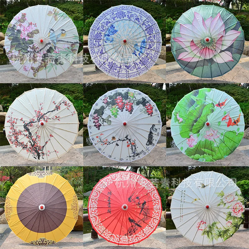 Косплэй классический клееный бамбуковый зонтик реквизит для сценического