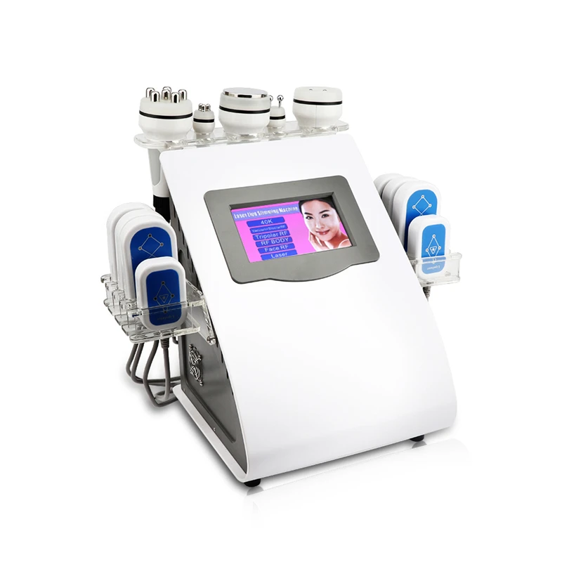 

40k Ultrasonic liposuction Cavitation 8 Pads LLLT lipo Laser Slimming Machine Vacuum RF Skin Care Salon Spa Equipment CE/DHL