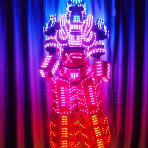 

Creative led luminous robots clothes dress up night market luminous warm field burst flash luminous dress fluorescent clothing