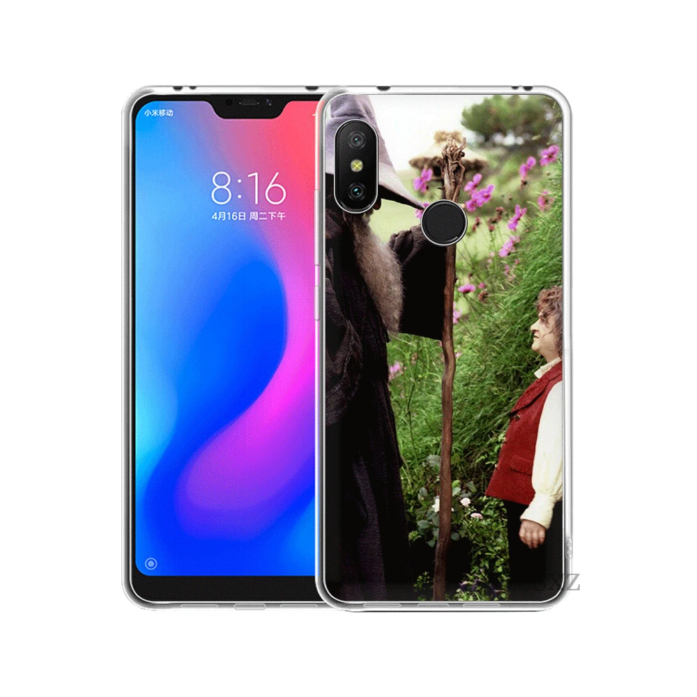 Силиконовый чехол TPU для Xiaomi Mi 6 8 Lite SE A1 A2 5X 6X 2S F1 Lord Of The Rings Hobbit Gandalf Shell Cover on.