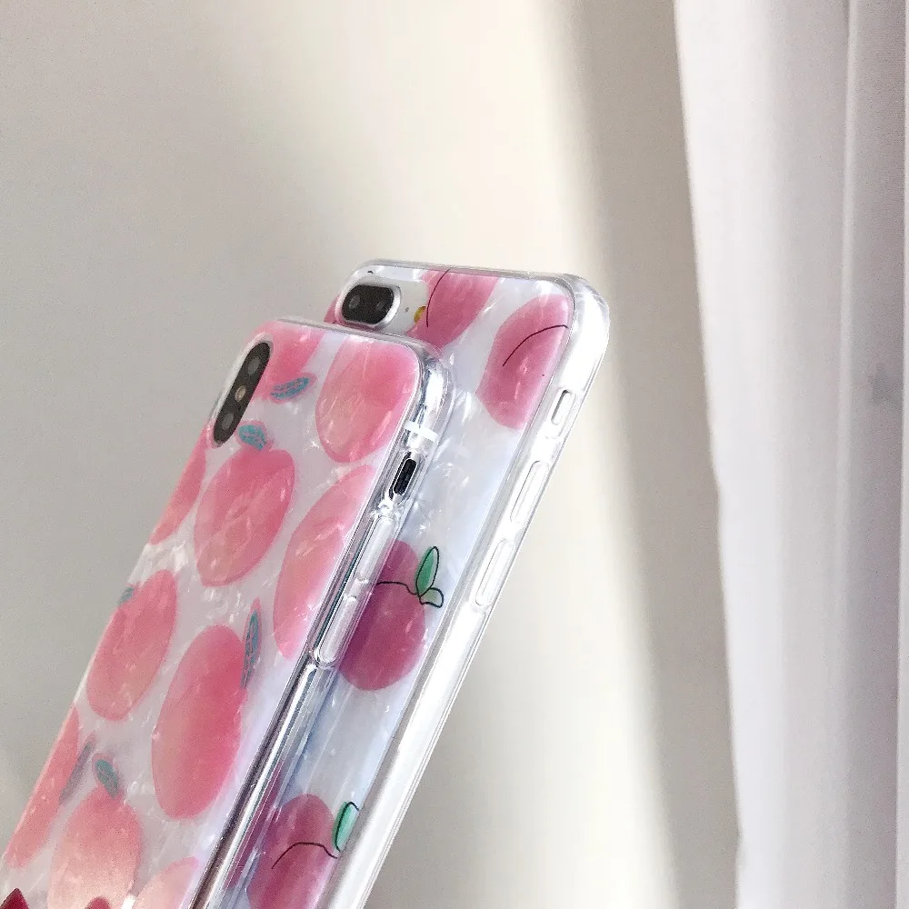 Блестящий летний сочный персиковый оранжевый грейпфрут фрукты телефон чехол для