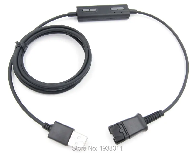 Голос трубки бинауральные наушники с разъемом USB Быстрый отсоединить кабель