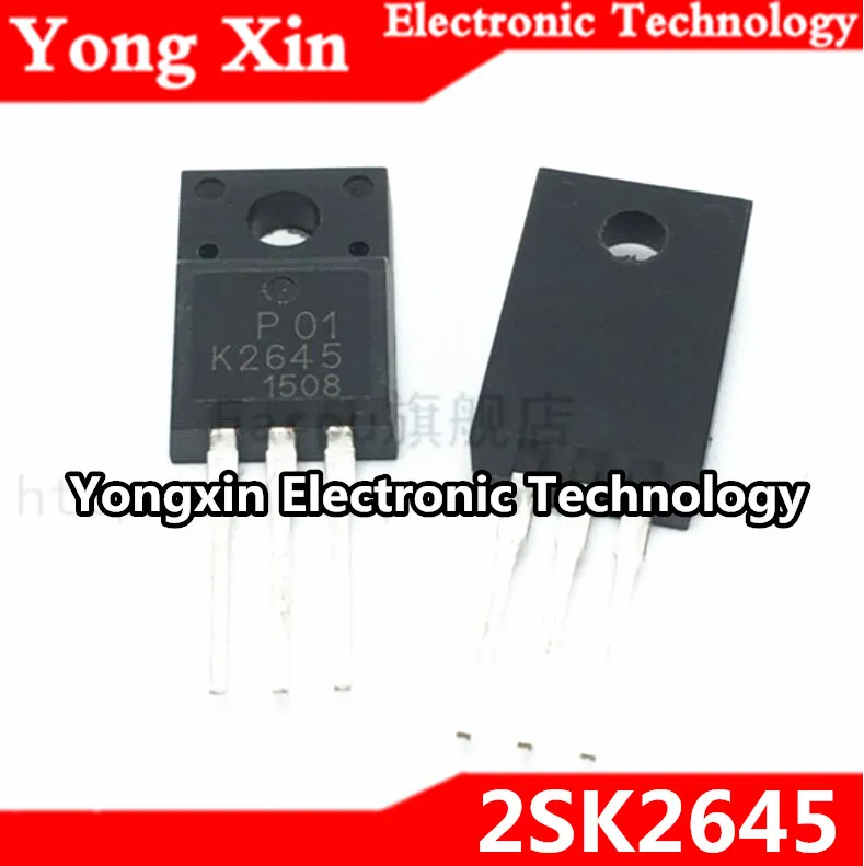 10 шт 2SK2645 K2645 TO 220F 600V 9A 1 2 MOSFET N канальный транзистор|Соединители| |
