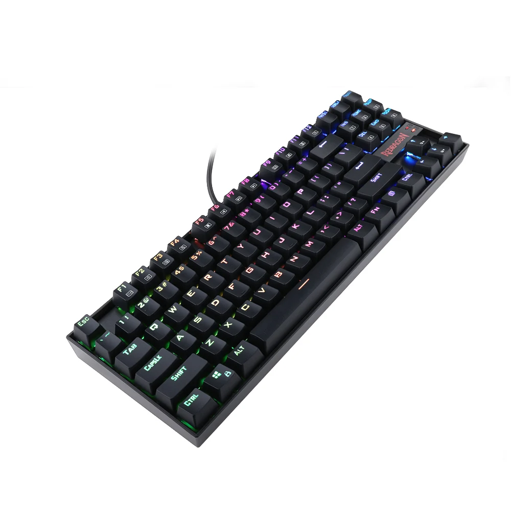 Игровая клавиатура Redragon K552 механическая 87 клавиш со светодиодной RGB подсветкой