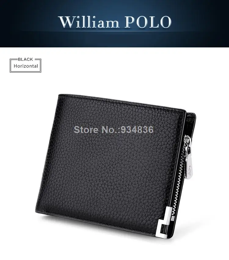 Роскошный брендовый WILLIAMPOLO кошелек из натуральной кожи, кошелек для монет, держатель для монет, повседневный футляр для монет, держатель для карт, черный цвет, PL156