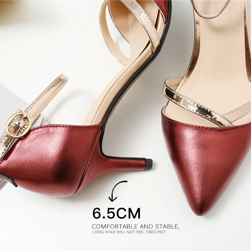 L &amp T женская обувь тонкие высокие каблуки лодыжки ремень из натуральной кожи