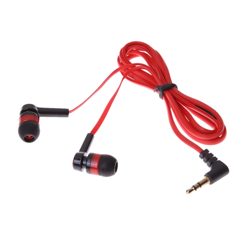 3.5 мм наушники-вкладыши Карамельный цвет наушники симметричные плоский кабель