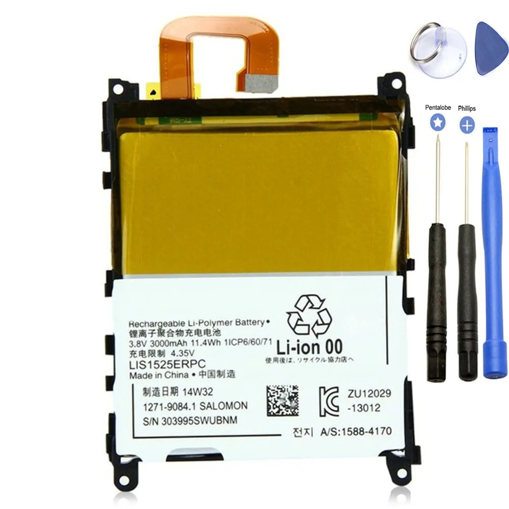 ISUNOO LIS1525ERPC 3,8 V 3000mAh сменная батарея для sony Xperia Z1 L39H C6902 C6903 аккумуляторная батарея с инструментами для ремонта