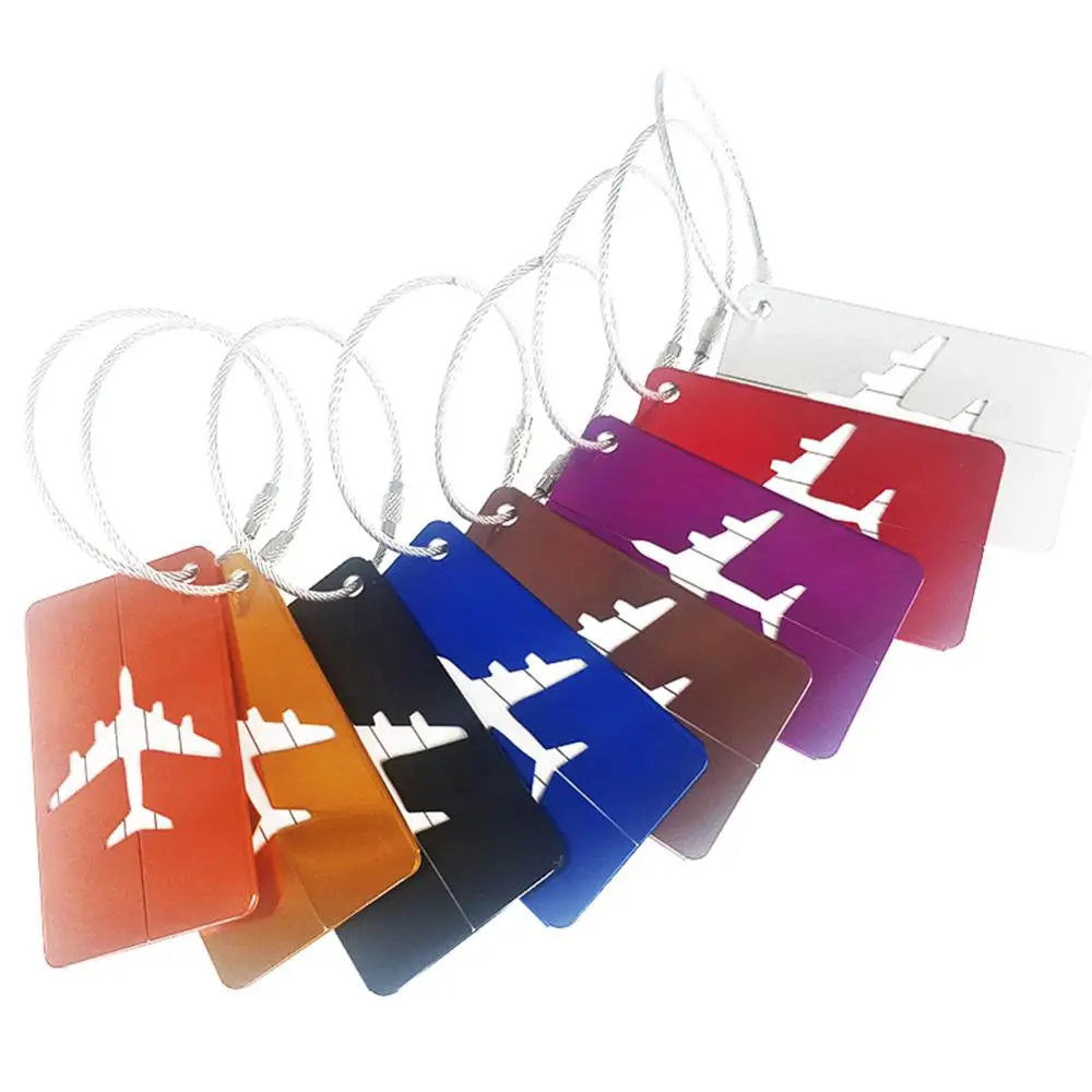 Багажная Водонепроницаемая бирка из алюминиевого сплава для путешевечерние