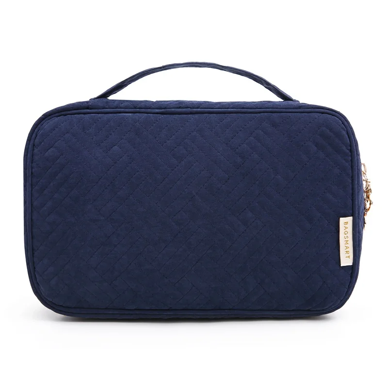 Dark Blue BAGSMART дорожные сумки женская косметичка держатель ювелирных изделий ожерелье браслет ухо чехол для колец сумка ювелирные изделия Упаковка Сумки - Цвет: Dark Blue