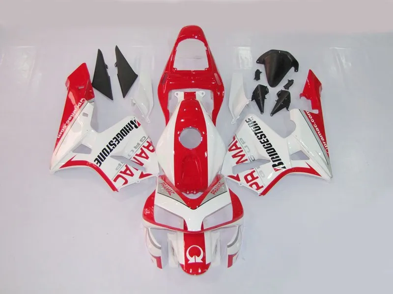 

injection mold fairing kits for pe CBR600 RR 2003 2004 White Red CBR 600RR 03 04 CBR600RR F5 03 04 Fairings