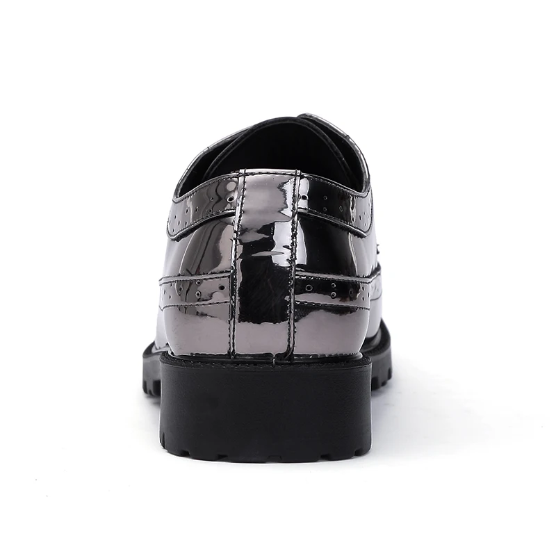 Туфли оксфорды OZERSK мужские кожаные брендовые Ретро туфли с резным узором
