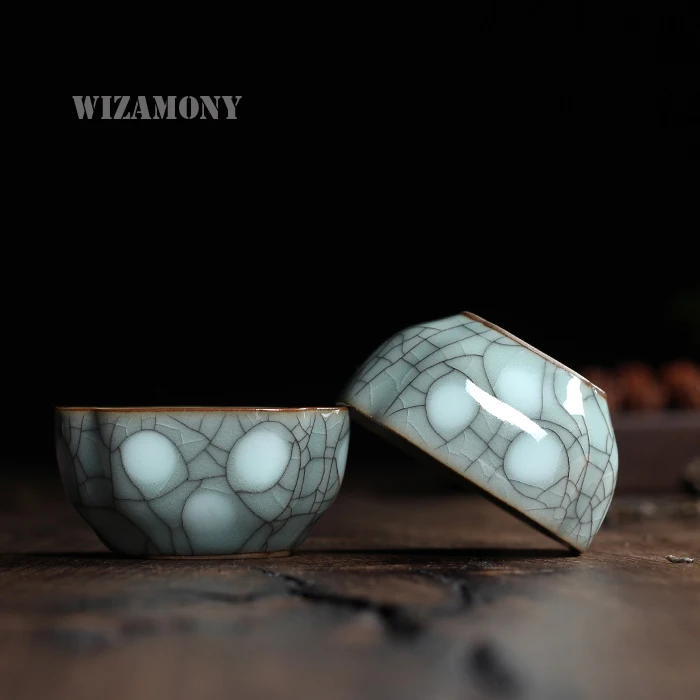 10 шт. Китайский Longquan Celadon фарфор кунг фу КИТАЙСКИЕ чашки чаша для чая 40 мл