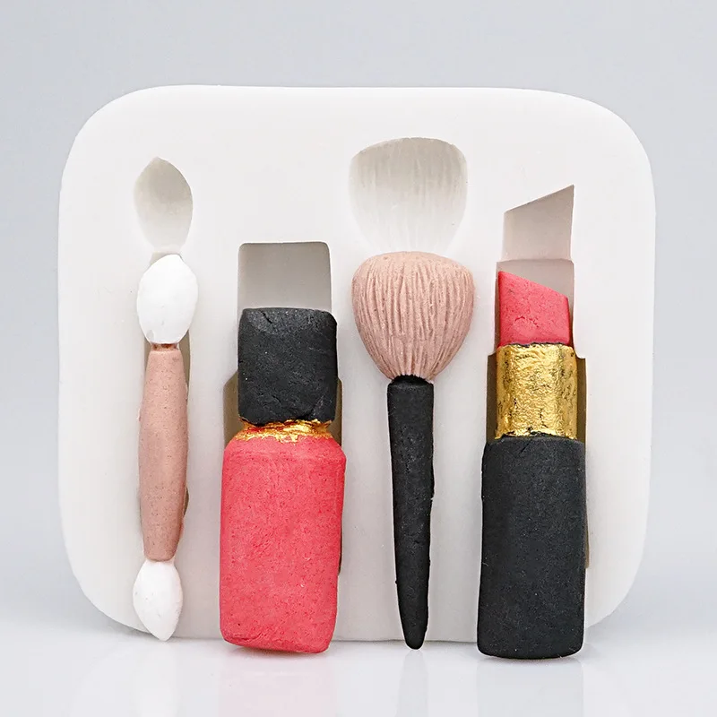 Помады/кисти для макияжа помадки силиконовая форма выпечка бисквитов глиняные