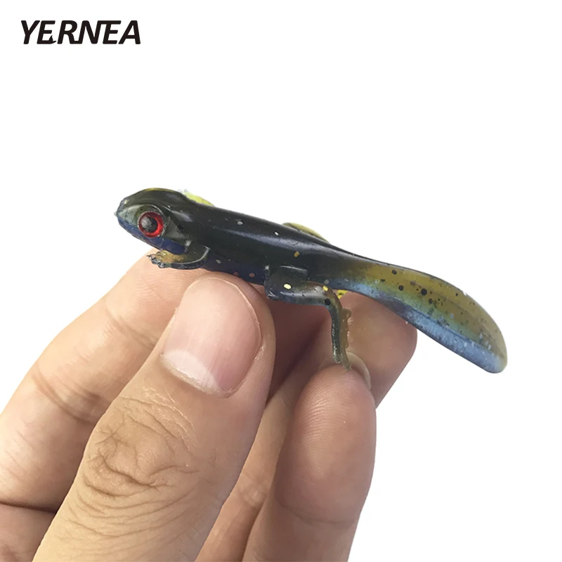 Yernea 20 шт./лот 3 7g 4 Цвета бионические приманки для рыбной ловли похожая на