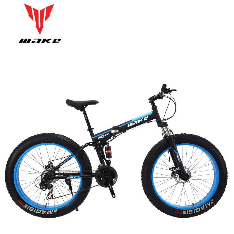 Make стальную складную рамку Fatbike 26*4 0 колесо 24 скорости SHIMANO|Велосипеды| |