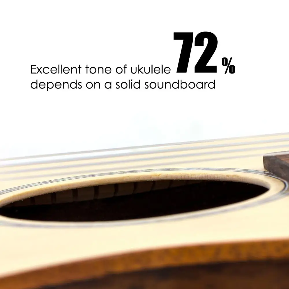 

Kmise Baritone Ukulele Solid Spruce 30 inch Ukelele Uke 4 String Hawaii Guitar