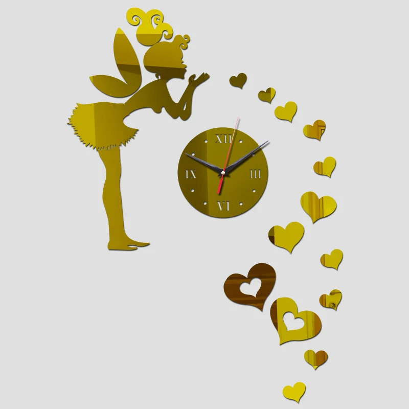 Горячая Распродажа настенные наклейки часы украшение для дома гостиной