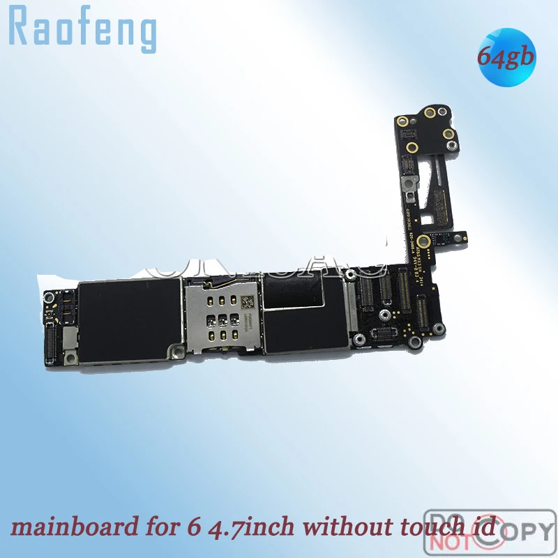 Материнская плата Raofeng 64 ГБ без Touch ID разблокированная для Iphone 6 4 7 дюйма разборная