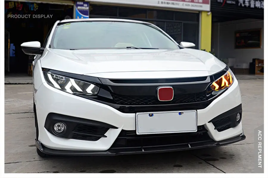 2 шт. светодиодный фары для Honda Civic- светодиодный Автомобильные фары ангельские глазки все светодиодный комплект протовотуманная подсветка Габаритные огни