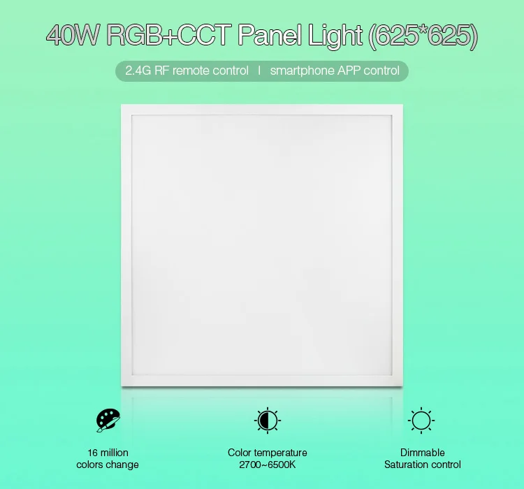 Miboxer 40 Вт RGB+ CCT панель света(625*625) 220 В FUTL02 с панелью световой драйвер 2,4G беспроводной пульт дистанционного управления смартфоном приложение управления