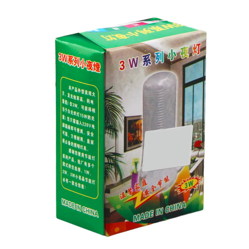 

LED Night Light Wall Plug-in Bright Light White Saving Energy AC Powered 220V 50Hz With Energy Saving Design