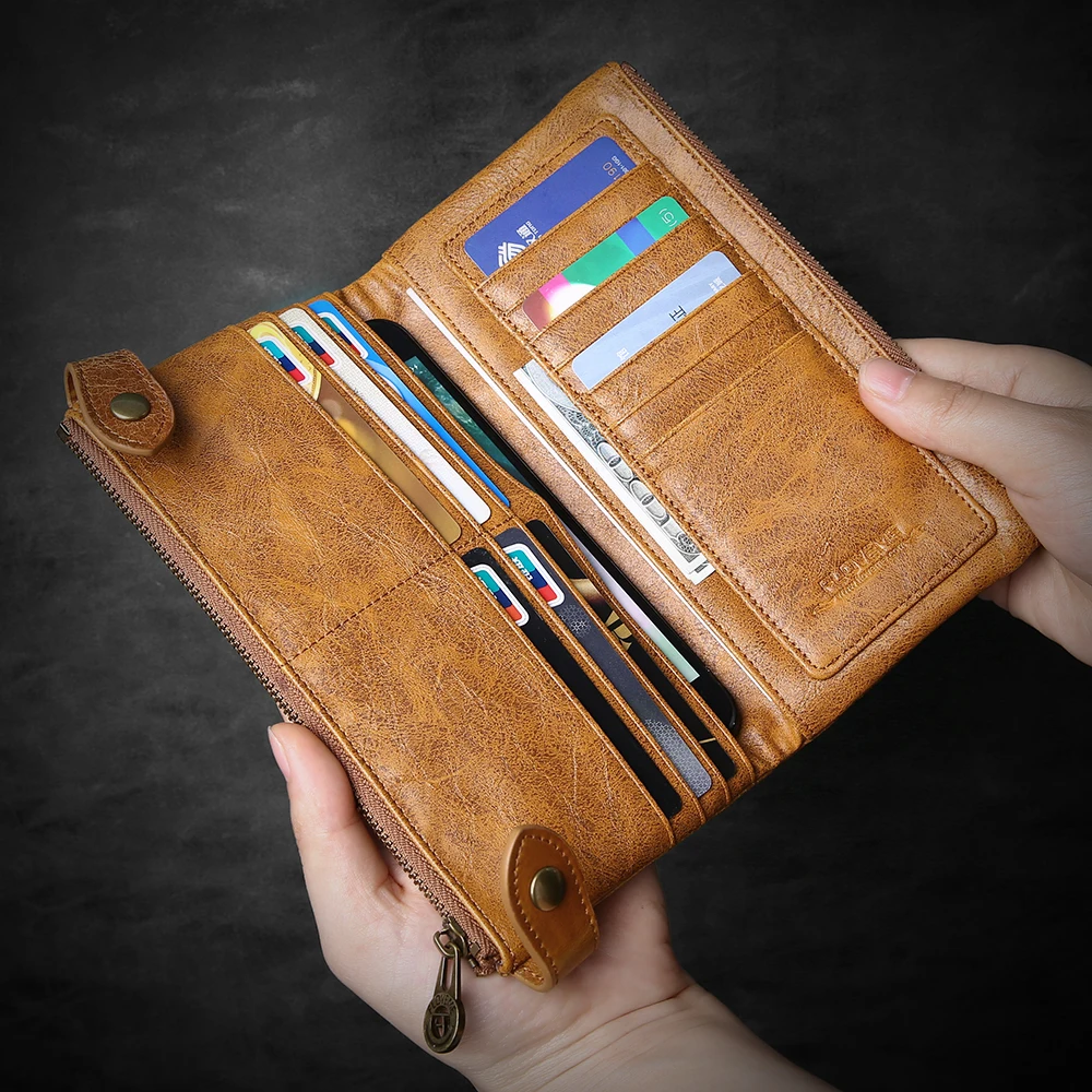 Чехол бумажник FLOVEME из натуральной кожи для iPhone 6 6s Plus 7 5 дюйма|leather wallet case|case for