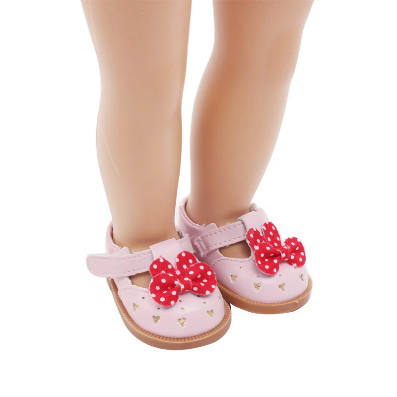 18 inch Girls doll dress Birthday suit Christmas suit with shoes American born clothes Baby toys fit 43 cm baby dolls c646