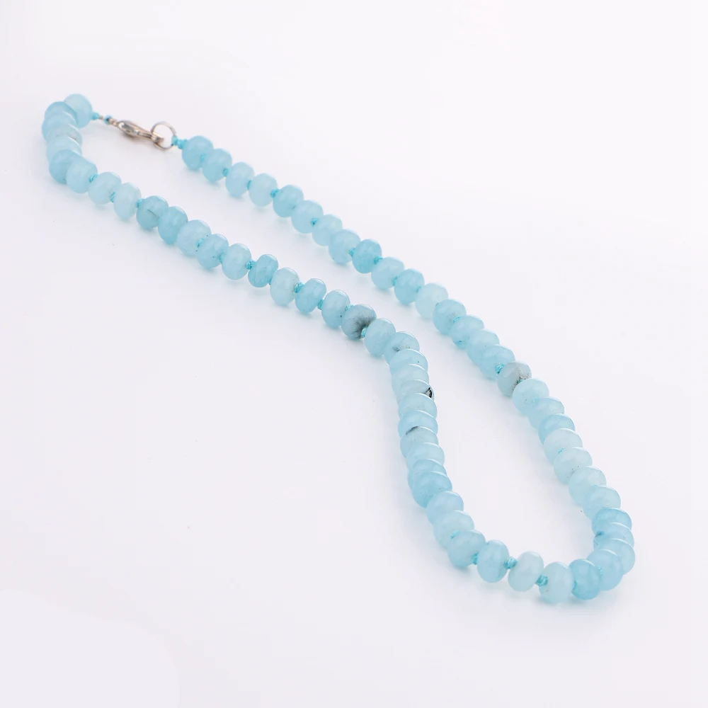Yumten Sea Blue Treasure круглое ожерелье источник питания натуральный кристалл женские
