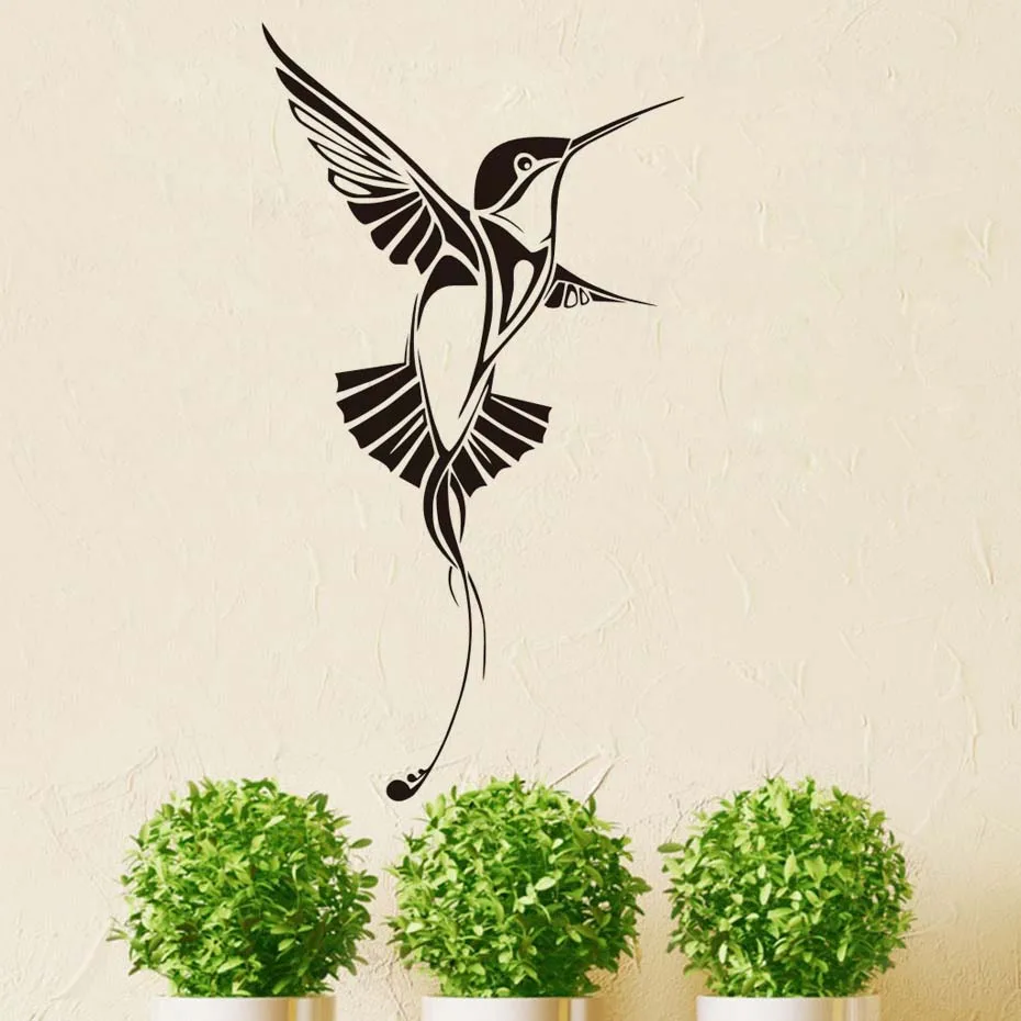 Hummingbird DIY настенные Стикеры для детских комнат Colibri Bird виниловые художественные