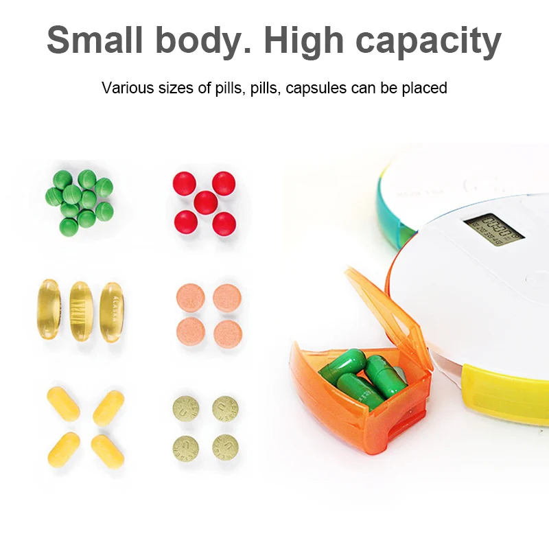 2019 Pill Storage Box Medicine Case Timing Reminder Alarm 7 Day Container Portable for Travel DC88 | Красота и здоровье