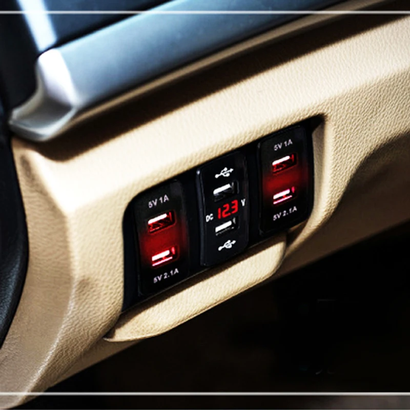 Синий двойной автомобильный USB зарядное устройство прикуриватель для Honda Accord Civic